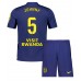 Atletico Madrid Johnny Cardoso #5 Bortedraktsett Barn 2025-26 Korte ermer (+ Korte bukser)